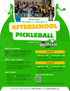 Pickleball Afterschool Enrichment Program for K–8th Graders